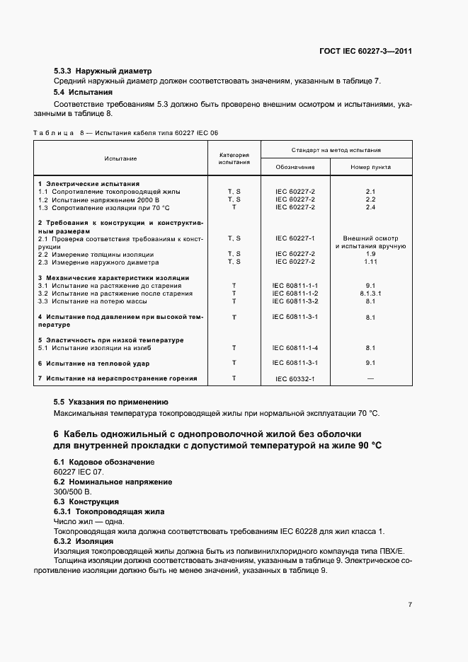 ���� IEC 60227-3-2011. �������� 11