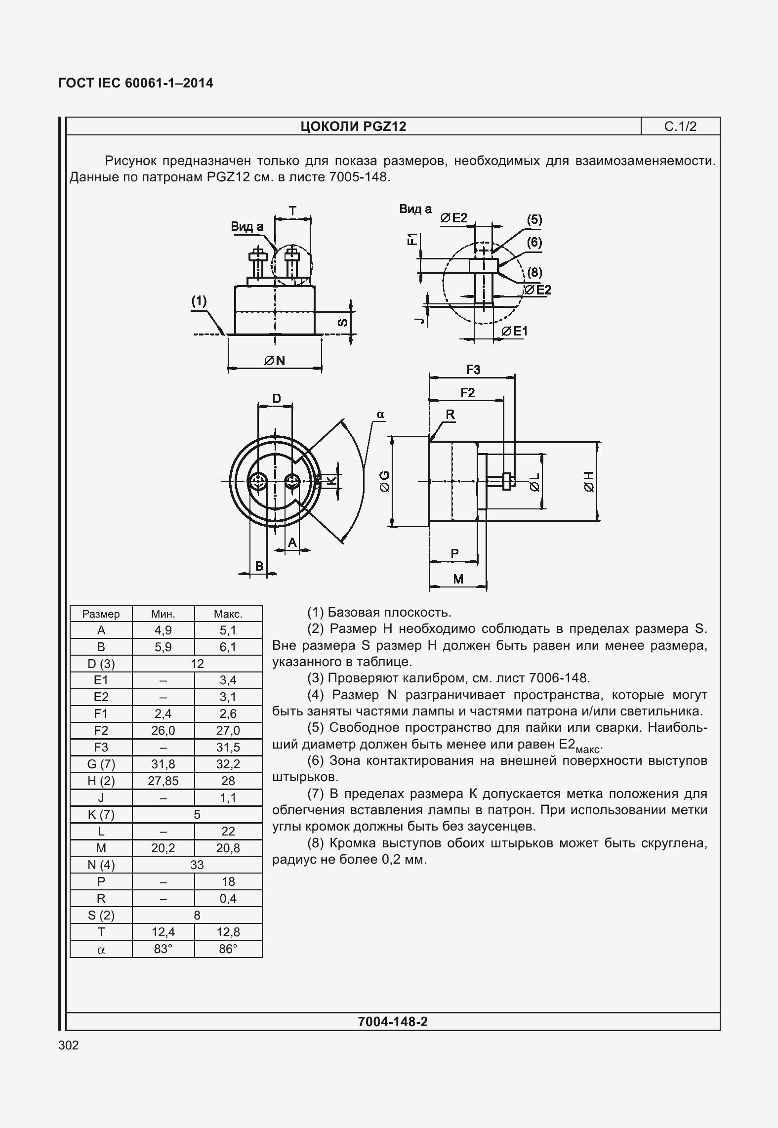 ���� IEC 60061-1-2014. �������� 307