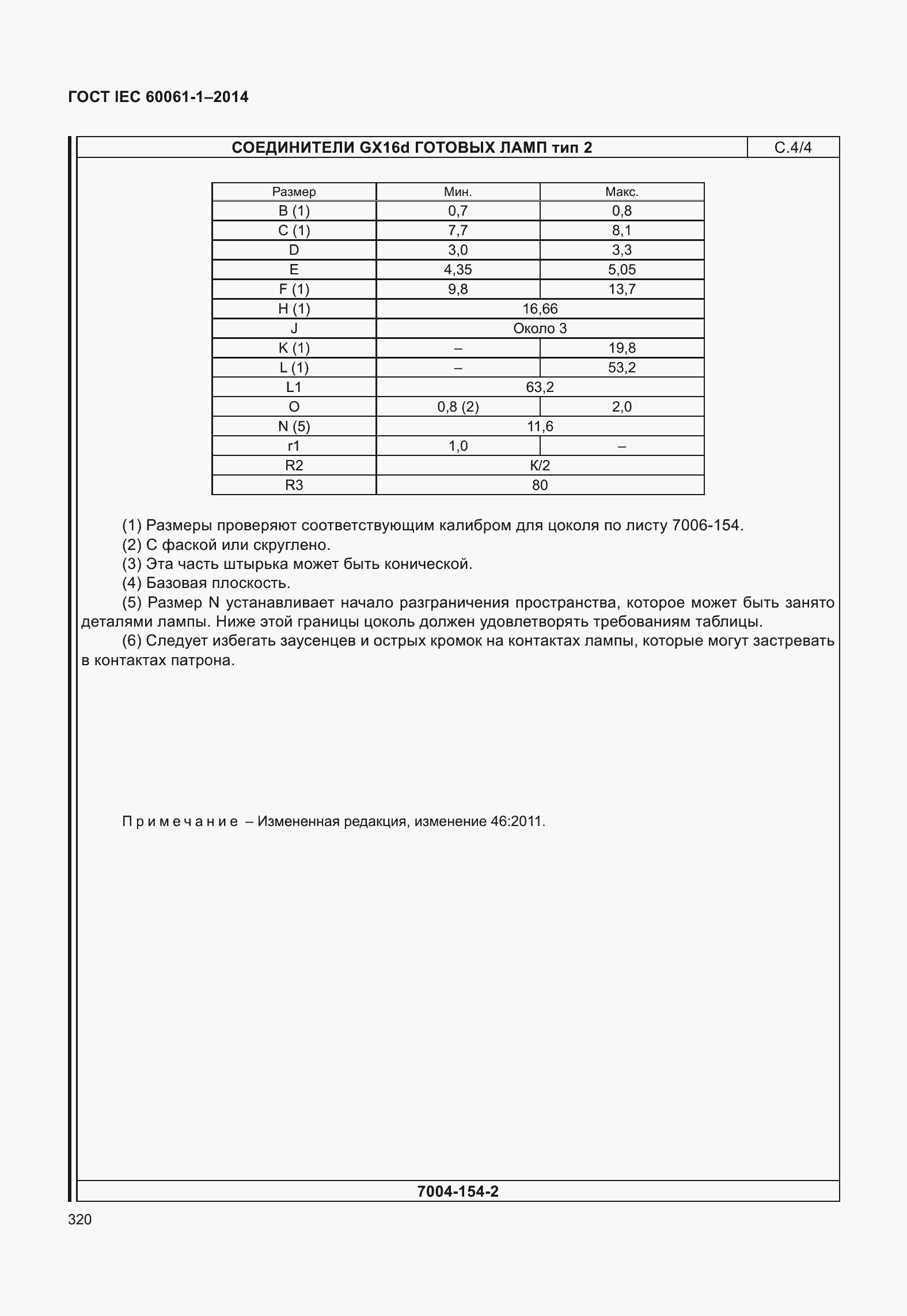 ���� IEC 60061-1-2014. �������� 325