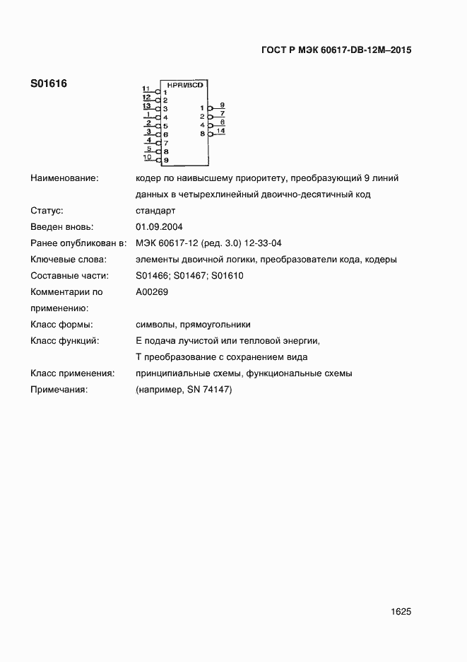 ���� � ��� 60617-DB-12M-2015. �������� 1630