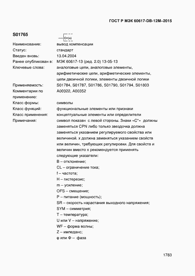 ���� � ��� 60617-DB-12M-2015. �������� 1788
