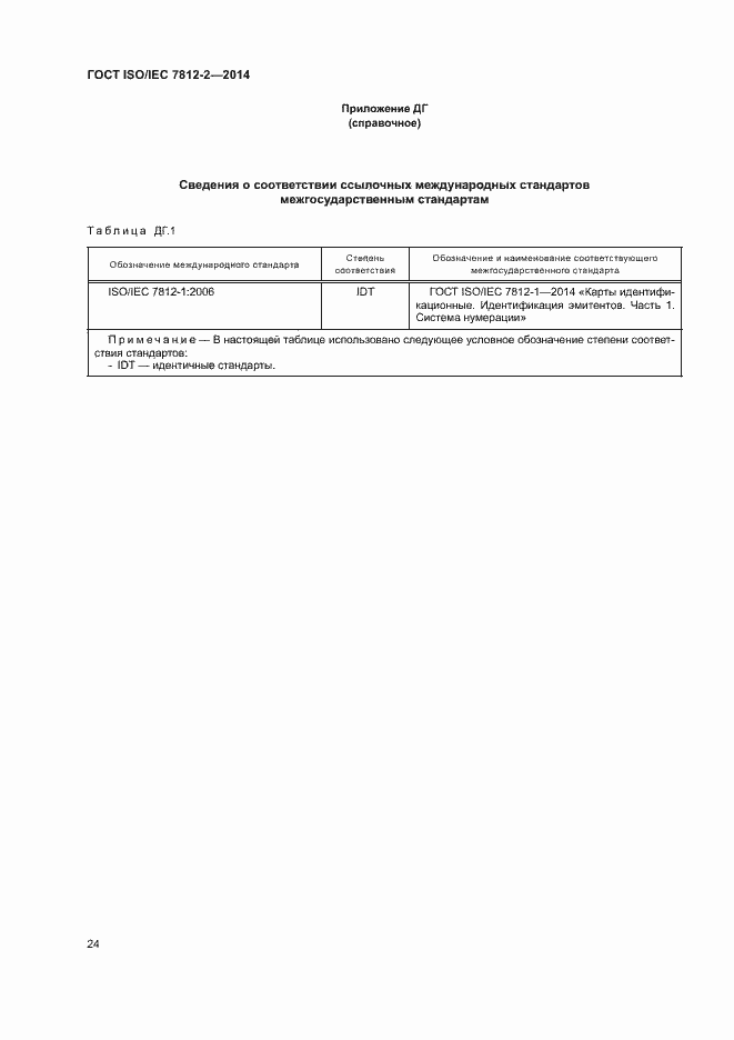  ISO/IEC 7812-2-2014.  29