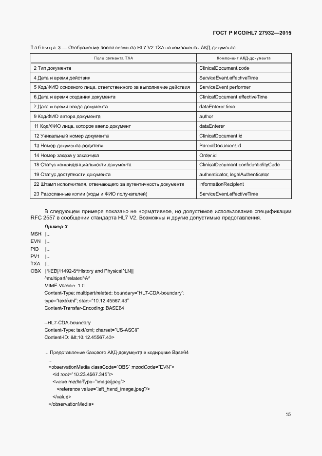 ���� � ���/HL7 27932-2015. �������� 18