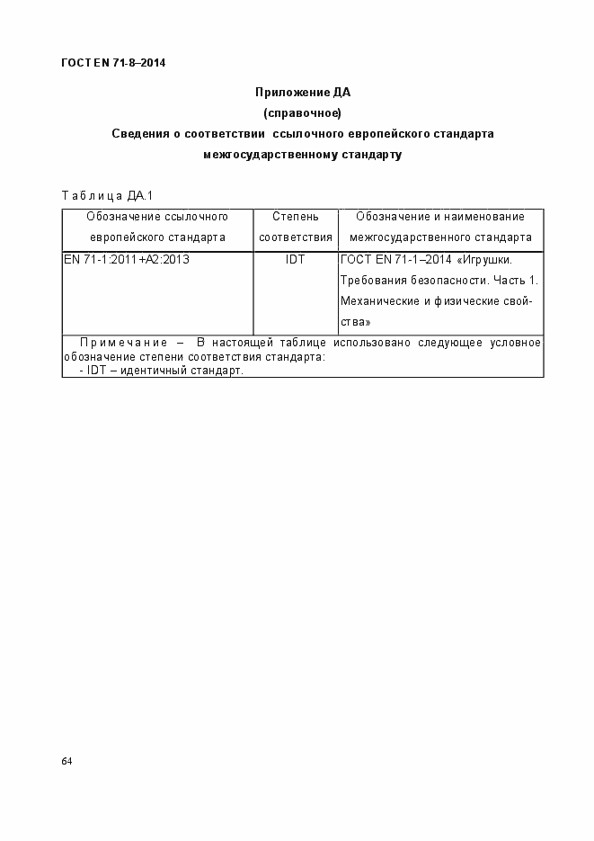 ���� EN 71-8-2014. �������� 70