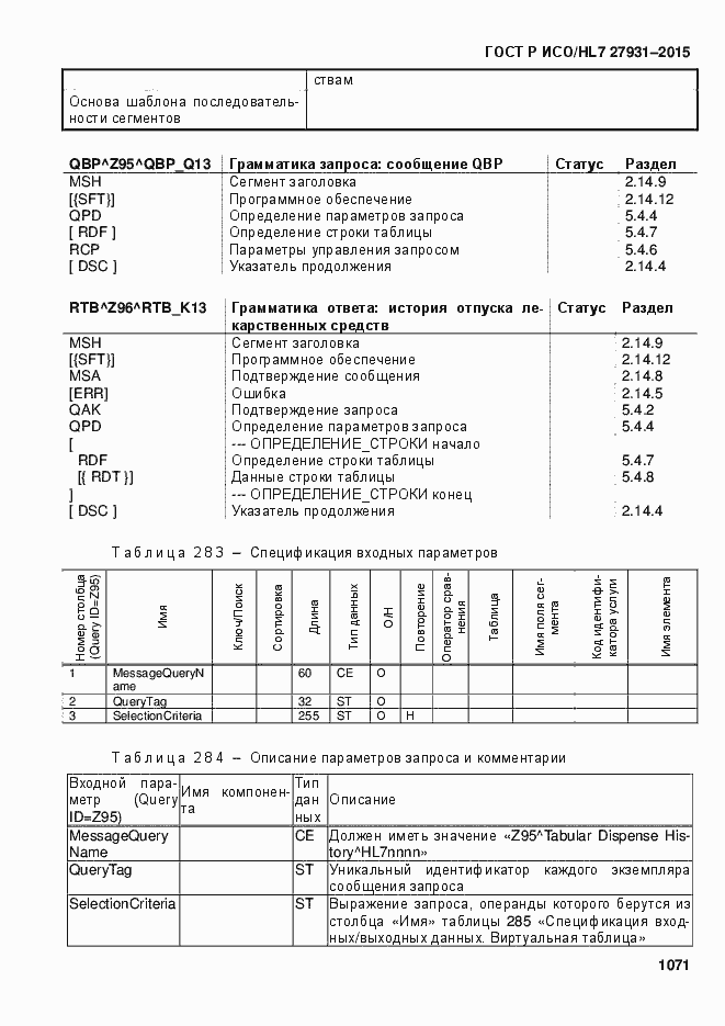 ���� � ���/HL7 27931-2015. �������� 1077