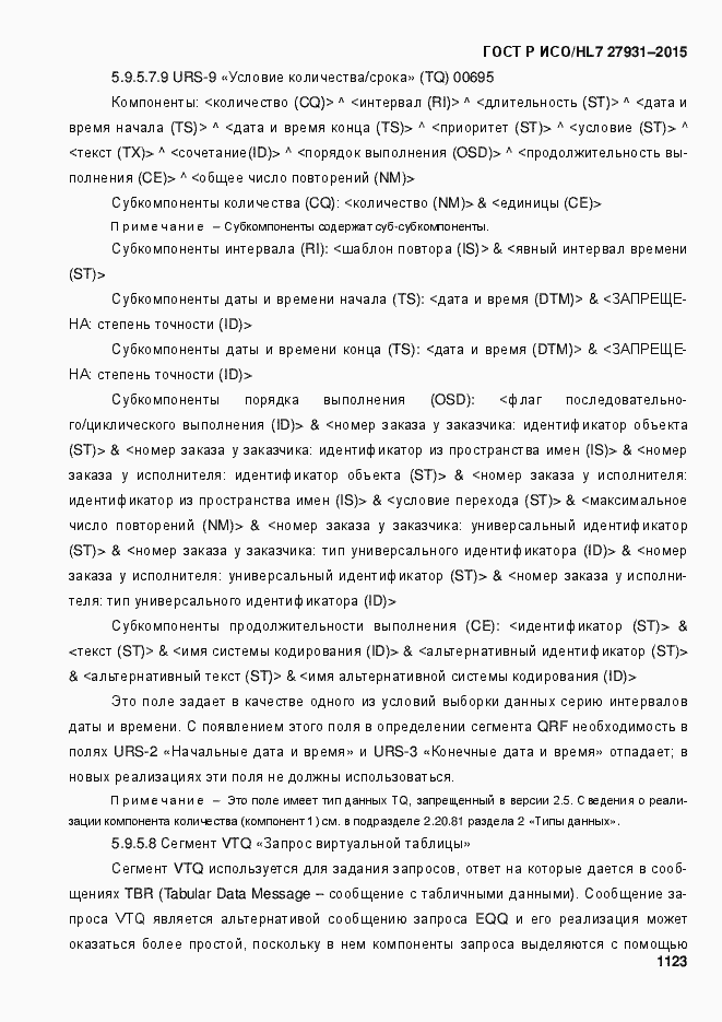 ���� � ���/HL7 27931-2015. �������� 1129