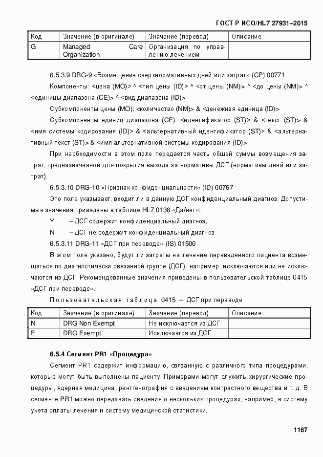 ���� � ���/HL7 27931-2015. �������� 1173