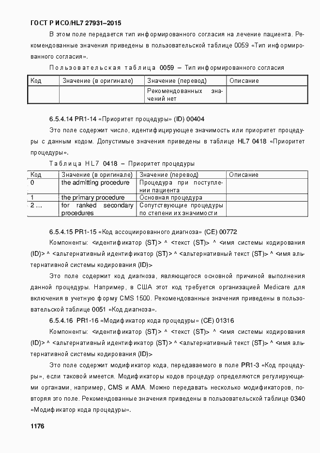 ���� � ���/HL7 27931-2015. �������� 1182