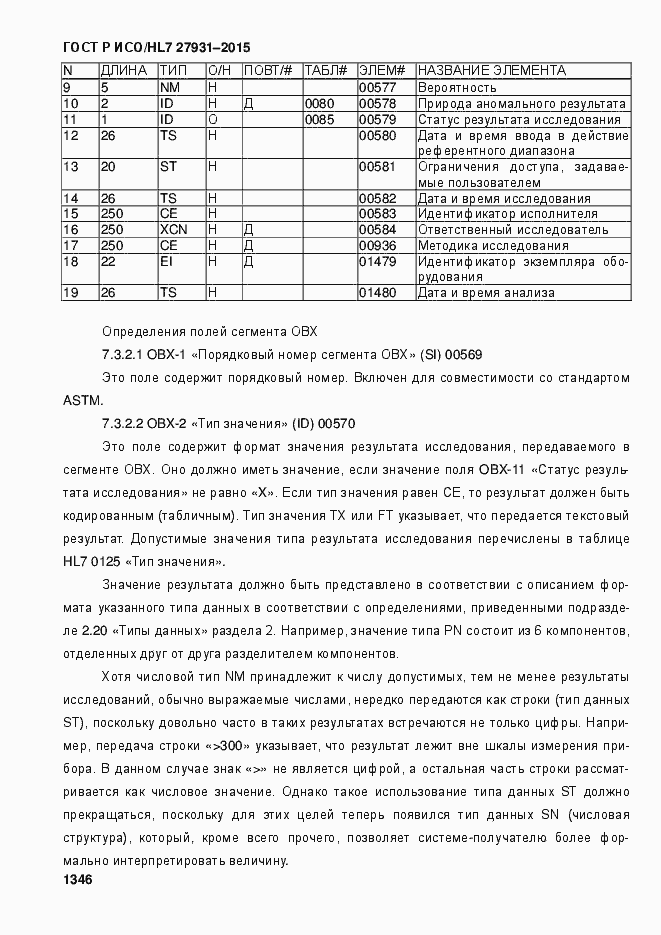 ���� � ���/HL7 27931-2015. �������� 1352