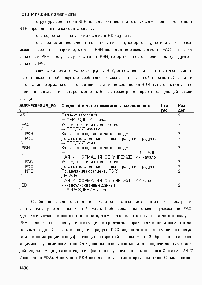 ���� � ���/HL7 27931-2015. �������� 1436