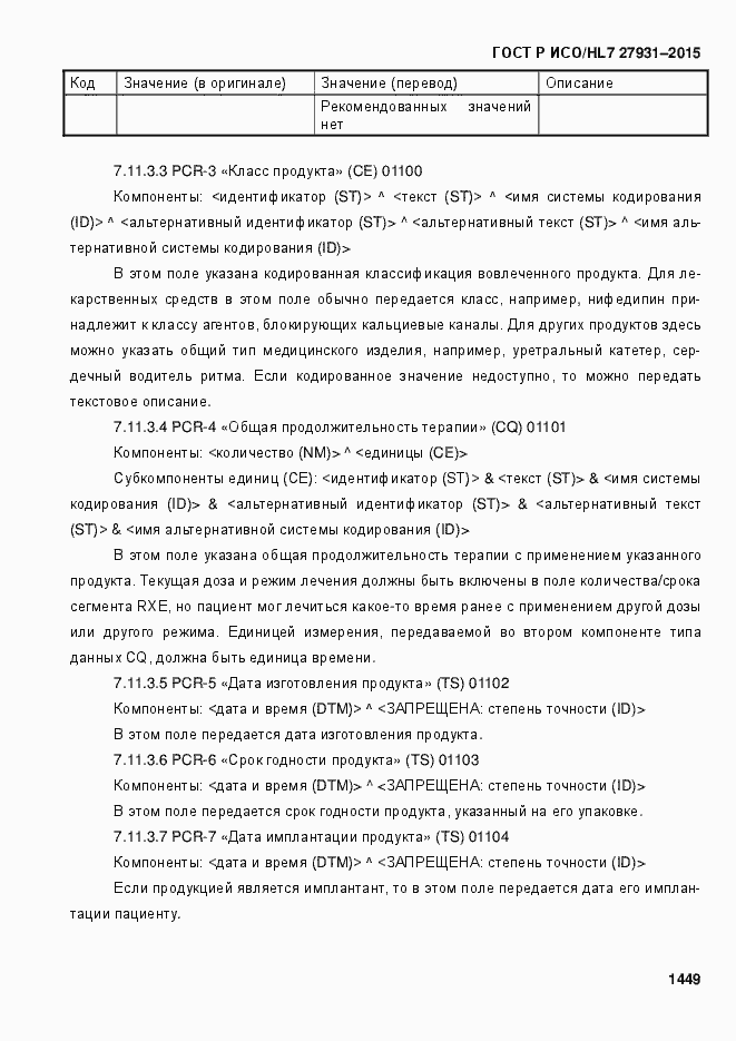 ���� � ���/HL7 27931-2015. �������� 1455