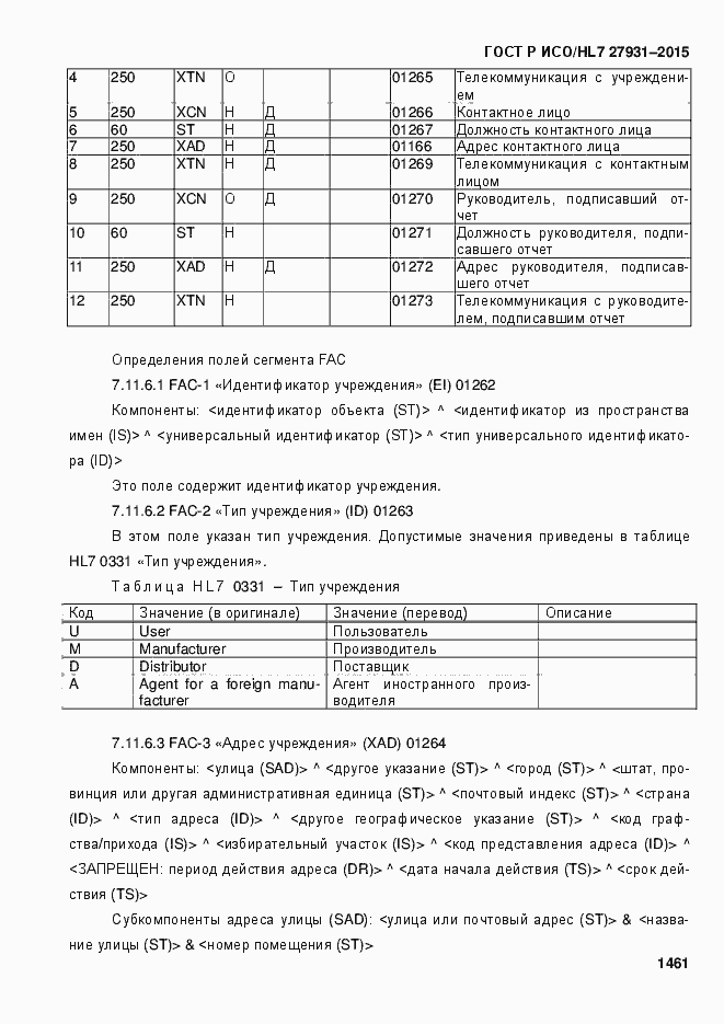 ���� � ���/HL7 27931-2015. �������� 1467