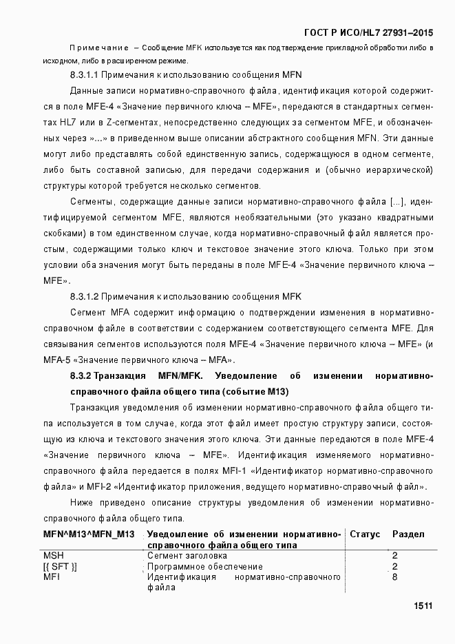 ���� � ���/HL7 27931-2015. �������� 1517