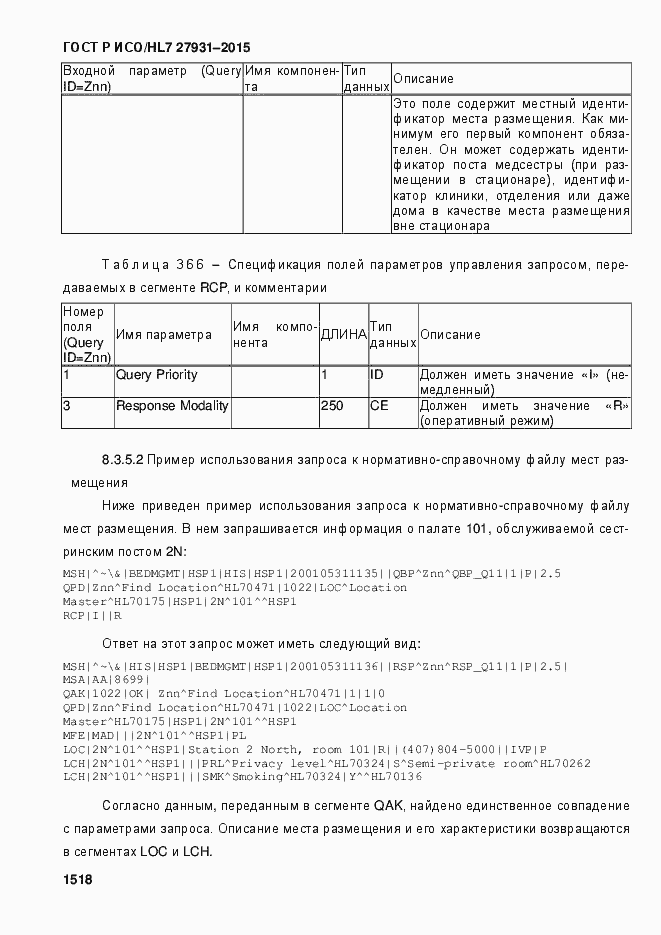 ���� � ���/HL7 27931-2015. �������� 1524