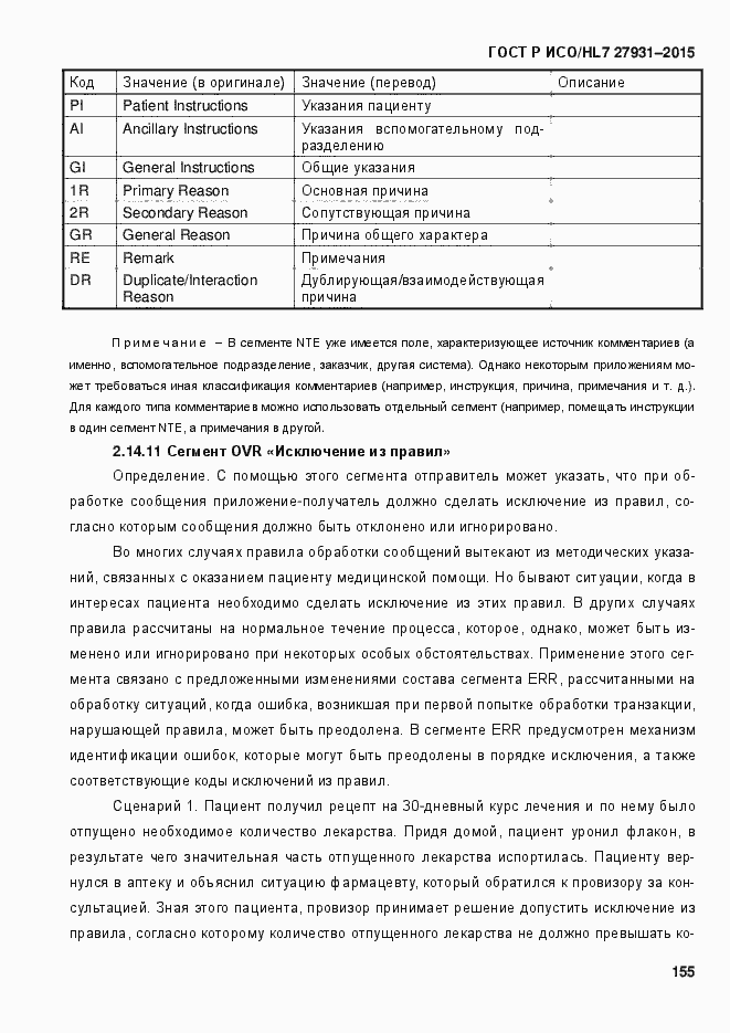 ���� � ���/HL7 27931-2015. �������� 161