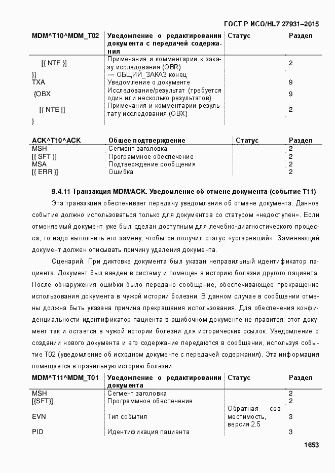 ���� � ���/HL7 27931-2015. �������� 1659