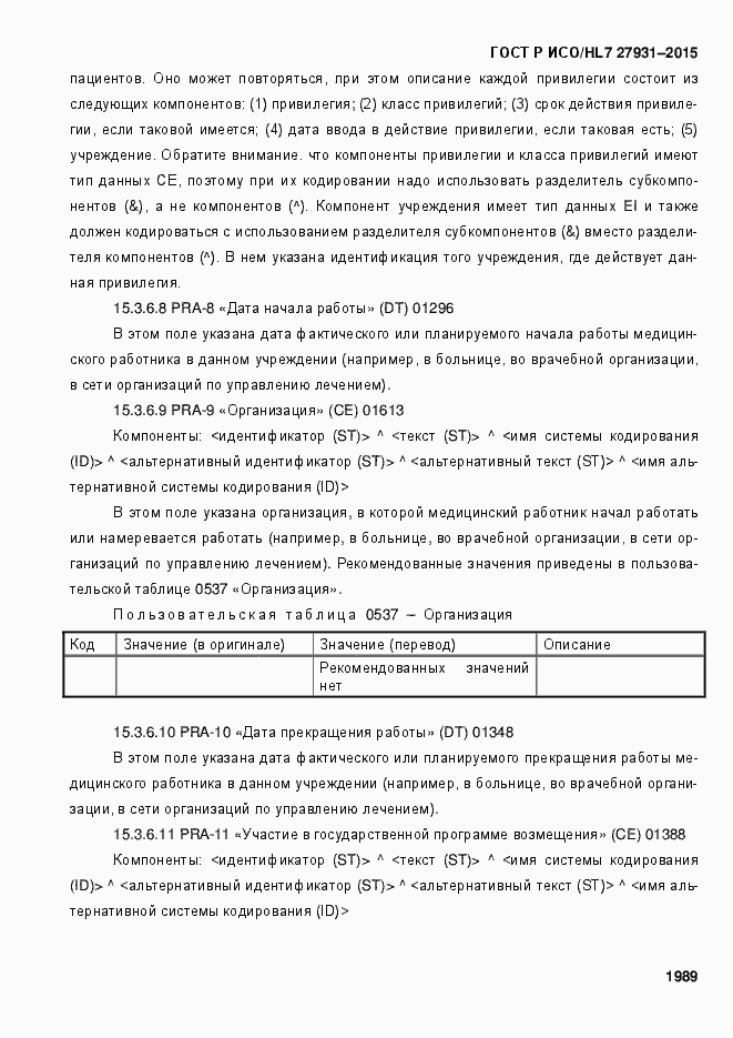 ���� � ���/HL7 27931-2015. �������� 1995