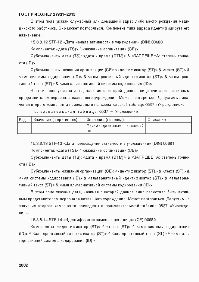 ���� � ���/HL7 27931-2015. �������� 2008
