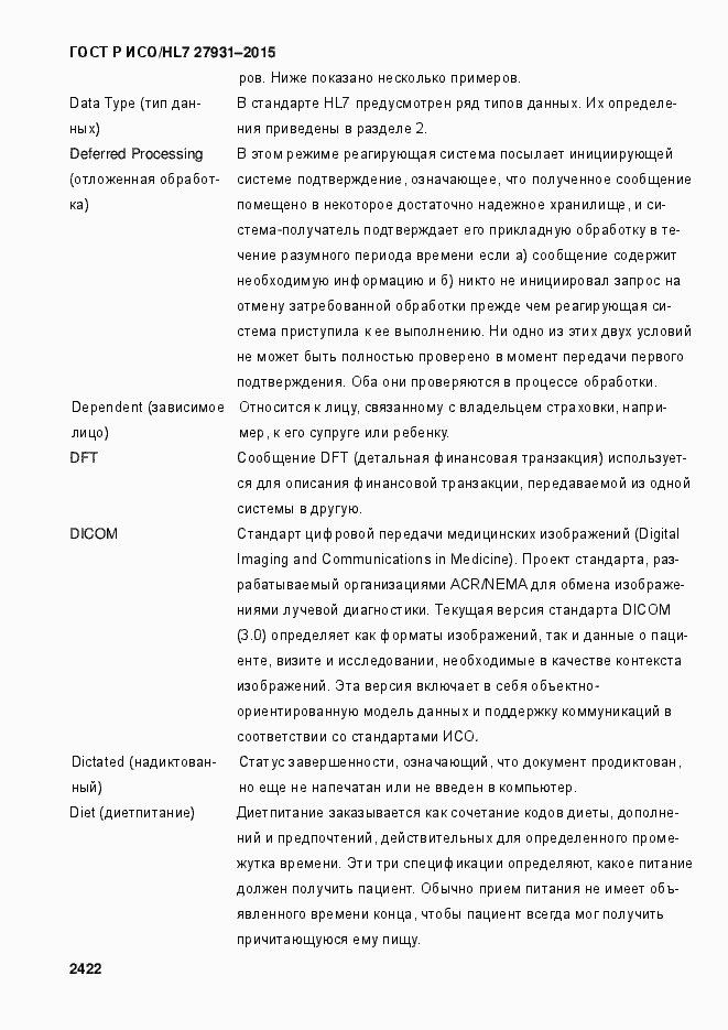 ���� � ���/HL7 27931-2015. �������� 2428