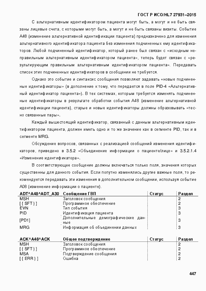 ���� � ���/HL7 27931-2015. �������� 453