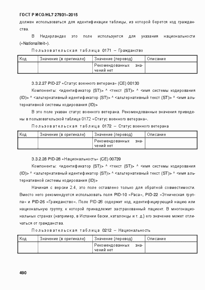 ���� � ���/HL7 27931-2015. �������� 496