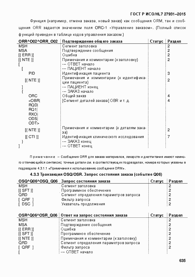 ���� � ���/HL7 27931-2015. �������� 641
