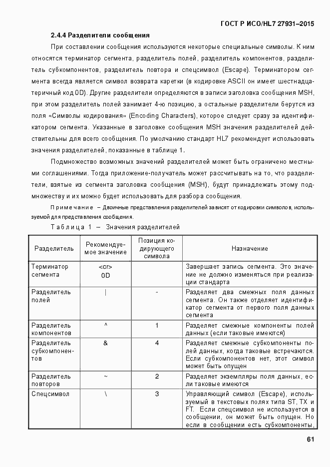 ���� � ���/HL7 27931-2015. �������� 67