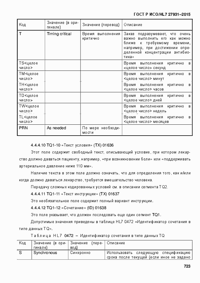 ���� � ���/HL7 27931-2015. �������� 729