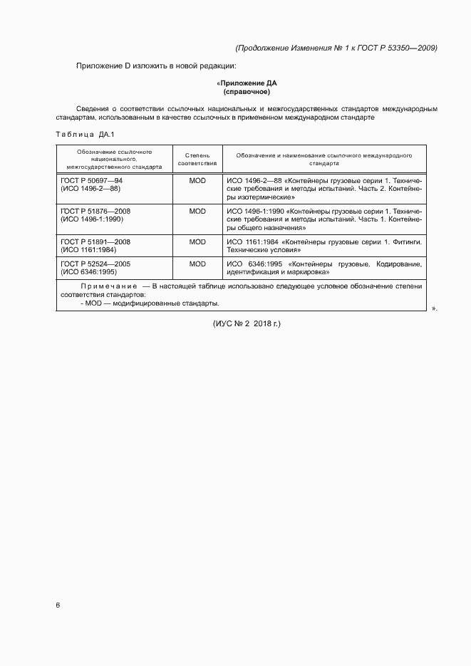 Изменение №1 к ГОСТ Р 53350-2009