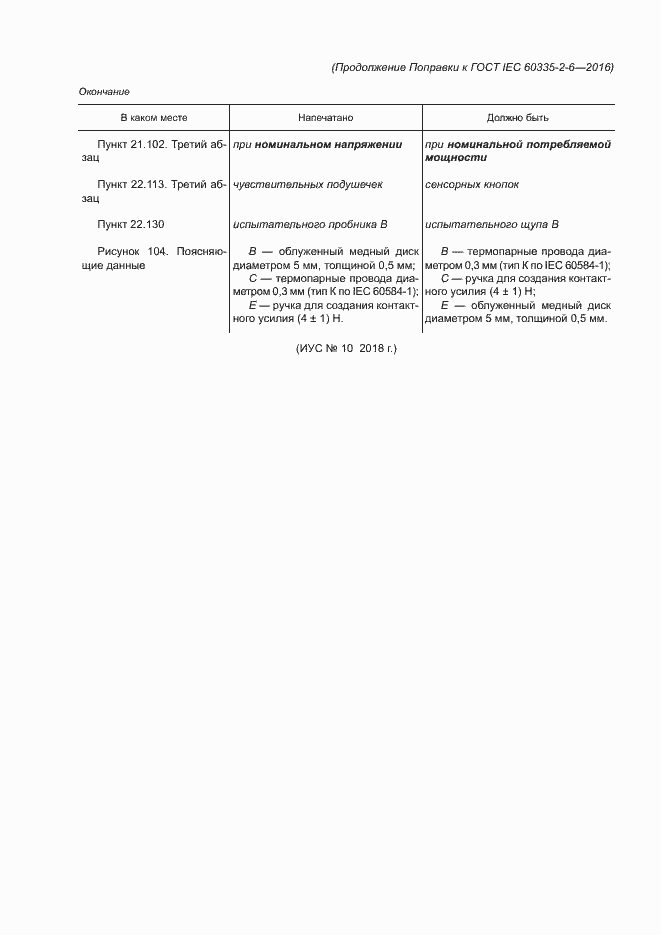 �������� � ���� IEC 60335-2-6-2016