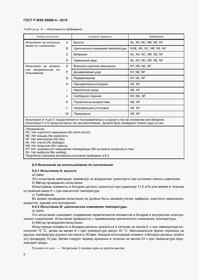 ���� � ��� 60086-4-2018. �������� 13