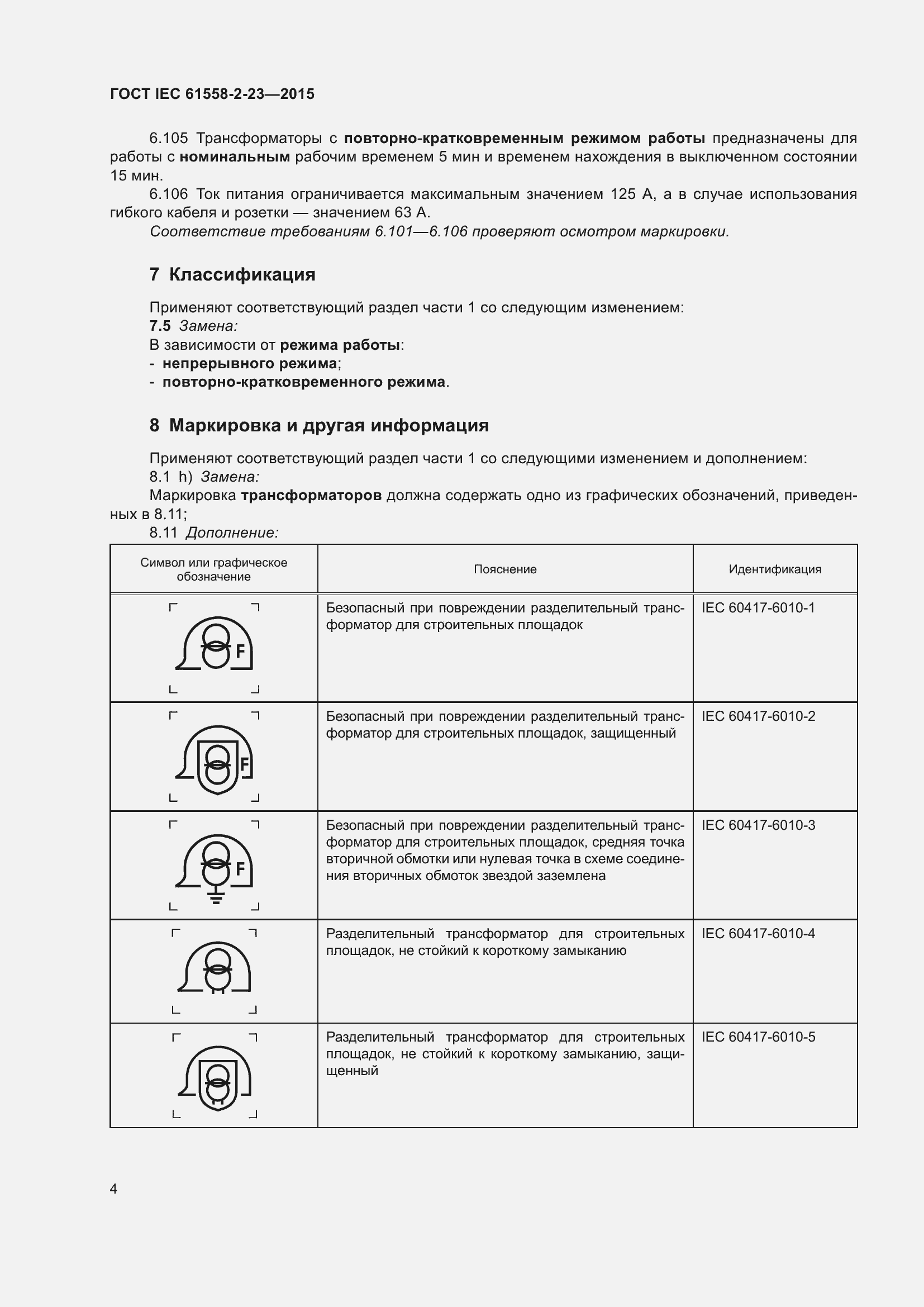  IEC 61558-2-23-2015.  8