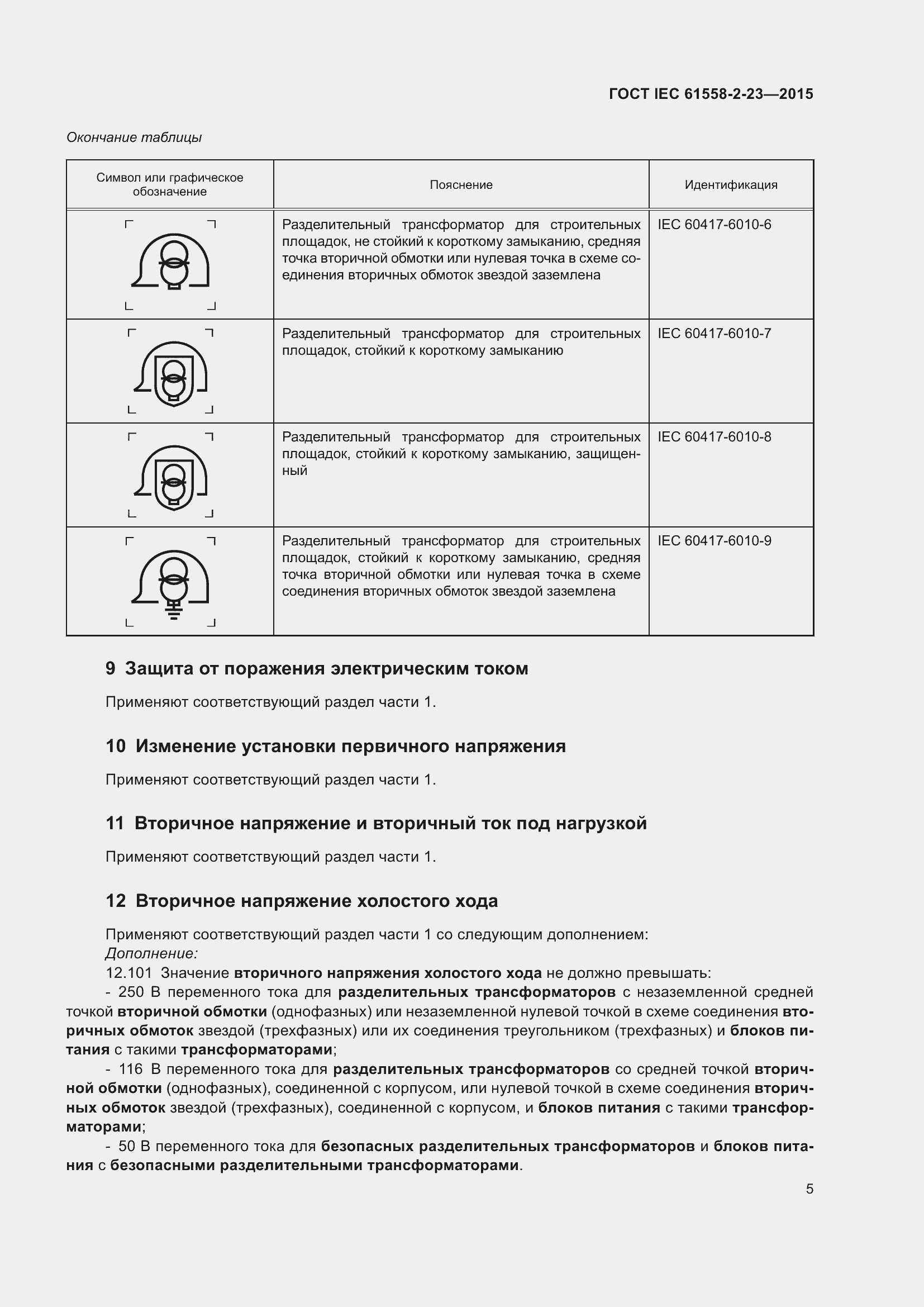  IEC 61558-2-23-2015.  9