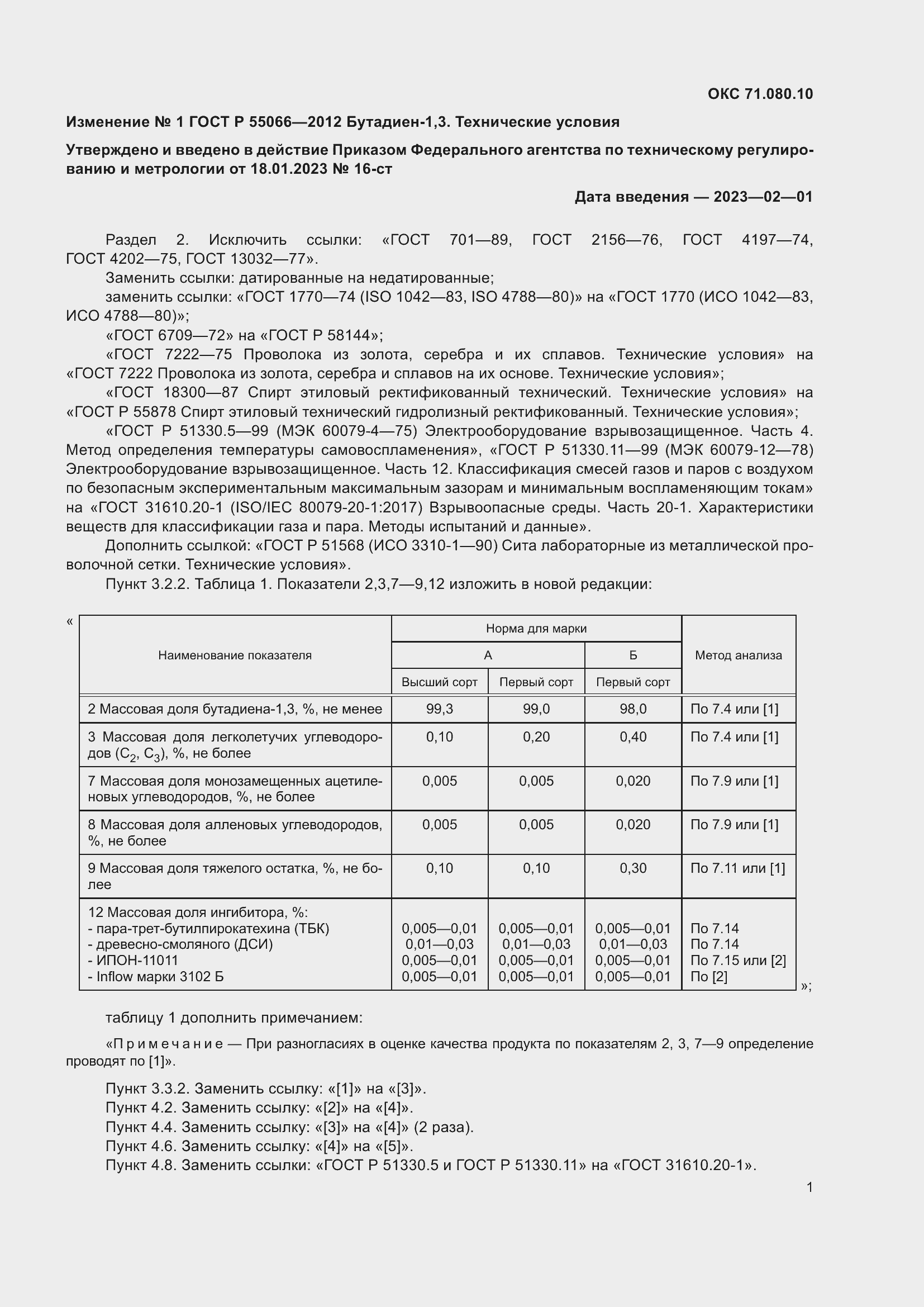 ��������� �1 � ���� � 55066-2012