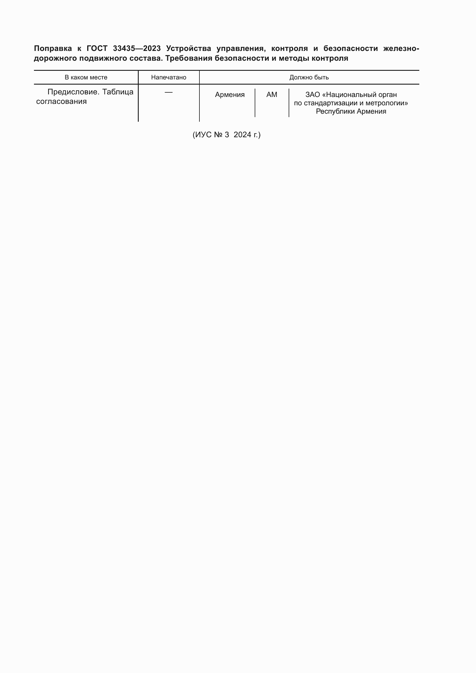 Поправка к ГОСТ 33435-2023