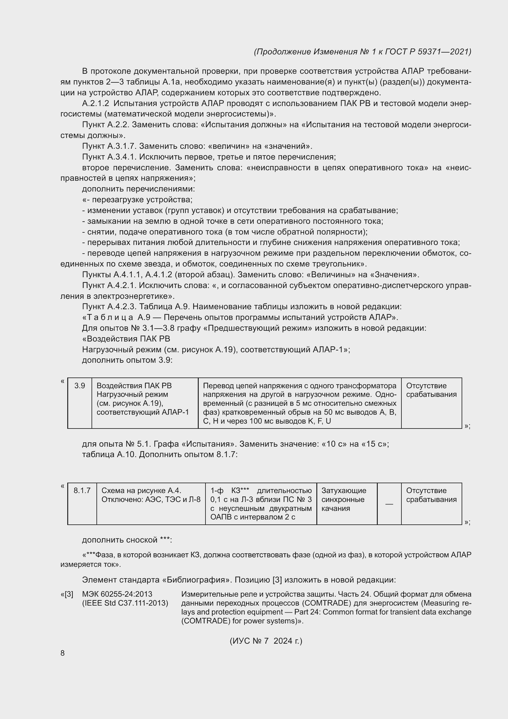 Изменение №1 к ГОСТ Р 59371-2021