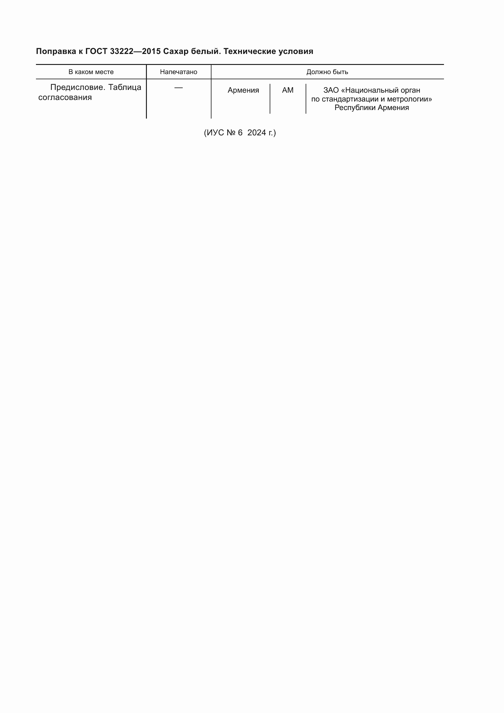 Поправка к ГОСТ 33222-2015