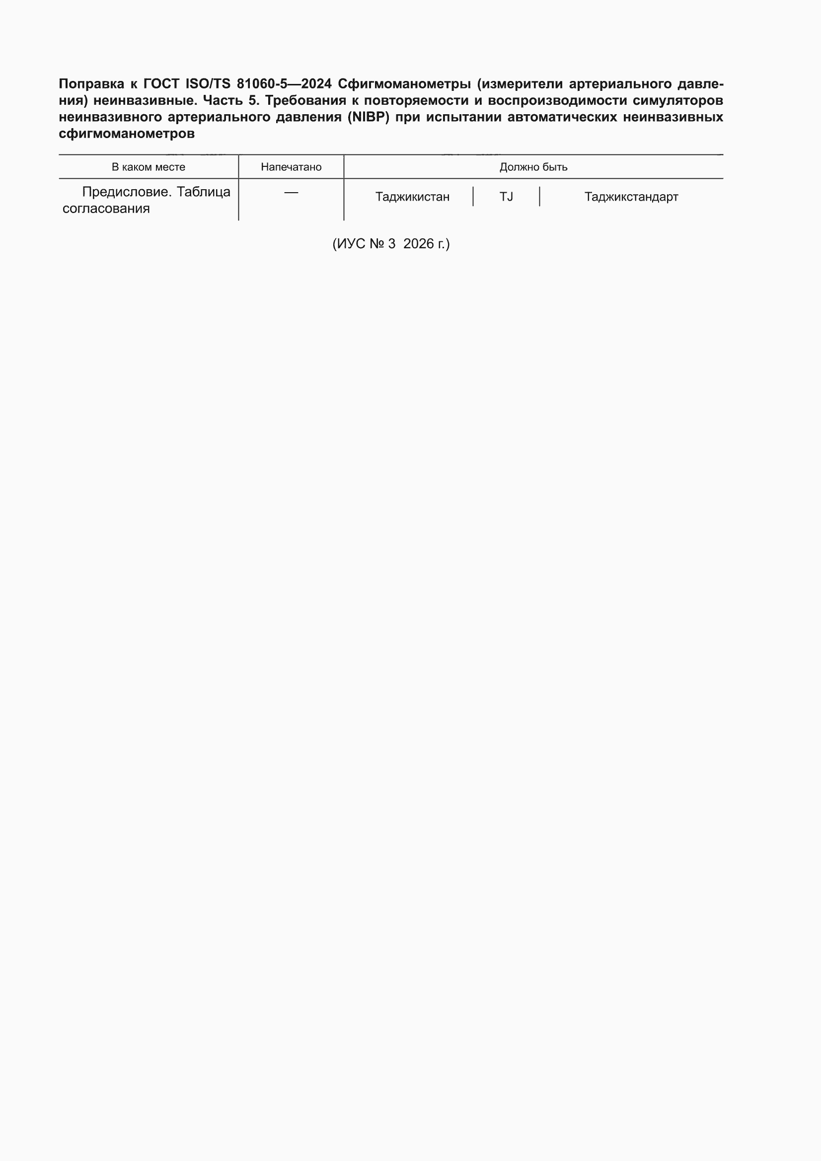 Поправка к ГОСТ ISO/TS 81060-5-2024